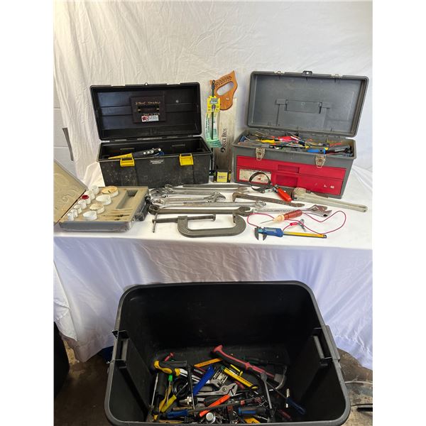 Large lot of mixed shop tools and equipment