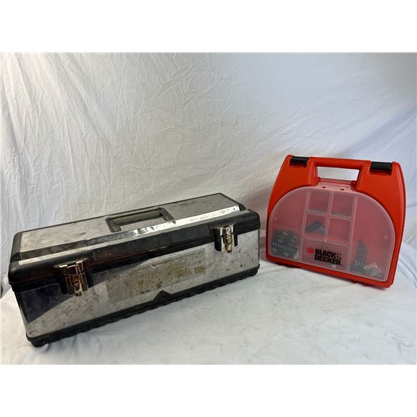 Tool box of mixed tools and air tools