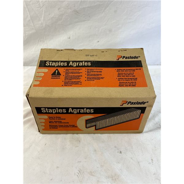 Nearly full box of  1.5" 16 Guage staples