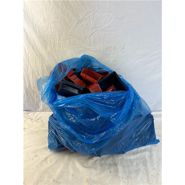 Large lot of plastic parts tubs