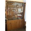 Image 1 : Glass front cabinet with 3 lower doors