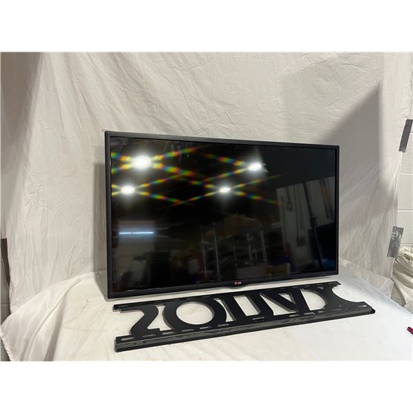 42" LG TV with Wall Mount Bracket - No Power Cord