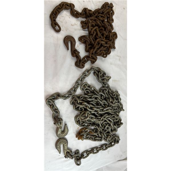 14" Chain with 1 hooks & 25" Chain with 2 hooks