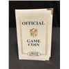 Image 1 : LTD. EDITION 24KT GOLD HIGHLIGHTED OFFICIAL SUPERBOWL GAME COIN (1113/10000)