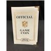 Image 1 : LTD. EDITION 24KT GOLD HIGHLIGHTED OFFICIAL SUPERBOWL GAME COIN (1113/10000)