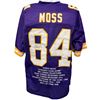 Image 1 : RANDY MOSS SIGNED MINNESOTA VIKINGS CAREER STAT JERSEY (JSA COA)