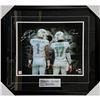 Image 1 : Tua Tagovailoa/Jaylen Waddle Framed Autographed Miami Dolphins 16X20 Photo (Frozen Pond)