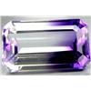 14.40ct. Top Emerald Cut Purple White Ametrine RETAIL $1300 (GEM-3633)