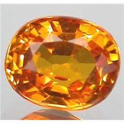 1.08ct RARE Ravishing Orange Sapphire Oval VVS RETAIL $1350 (GEM-4580)