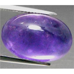 14.06ct RARE Oval Cabachon Violet Amethyst CLEAN RETAIL $850 (GEM-7188)