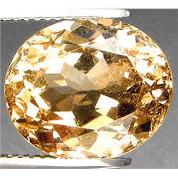 10.34ct RARE Oval Cut Top AAA Imperial Topaz VVS RETAIL $7500 (GEM-7219)