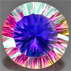 12.06ct Round Concave Cut Moon Glow Mystic Quartz RETAIL $850 (GEM-7355)