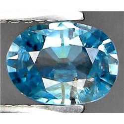 1.16ct RARE Top AAA Oval Cut Blue Green Zircon VVS RETAIL $1400 (GEM-7559)