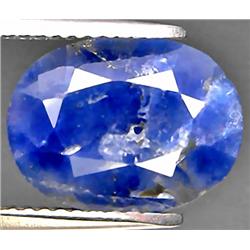 5.50ct RARE Oval Cut Top AAA Blue Black Sapphire RETAIL $5250 (GEM-7562)