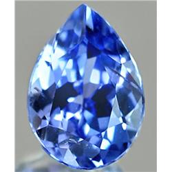 0.79ct VERY RARE  Dazzling Natural Pear Violet Blue Tanzanite VS RETAIL $1850 (GEM-7633)