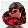 1.1ct. Very Firey Red Natural Spessartite Garnet Heart SUPER GRADE 7mm RETAIL $500 (GMR-0164)