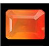 1ct. Emerald Cut Natural Orange Fire Opal RETAIL $450 (GMR-0186)