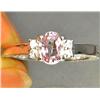 .82ct Oval Cut Light Pink Spinel White Gold Vermeil Ring Size 6.5 RETAIL $750 (JEW-1174)