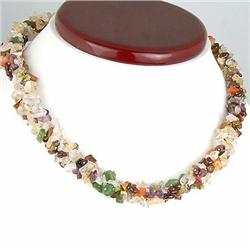 324ct AAA Gorgeous  Natural Multi Gemstone Designer Necklace 16" RETAIL $37500 (JEW-1188)