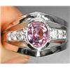 1.05ct Oval Light Violet Spinel White Gold Vermeil Ring Size 7.0 RETAIL $750 (JEW-1195)