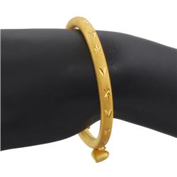 Heavy 24k Gold Layered Bracelet  (JEW-165)