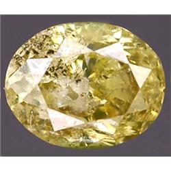 0.17ct RARE Oval Cut Unheated Yellow Diamond RETAIL $850 (GEM-7337)