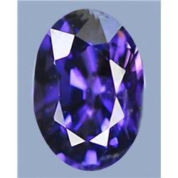 1.02ct RARE AAA Oval Best Violet Unheated Ceylon Sapphire VVS RETAIL $4850 (GEM-7843)