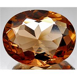 8.90ct RARE Lustrous Oval Peach Pink Imperial Topaz VVS RETAIL $5800 (GEM-8031)