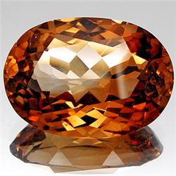 22.30ct RARE Bewitching Oval Peach Pink Imperial Topaz FLAWLESS RARE $23750 (GEM-8066A)