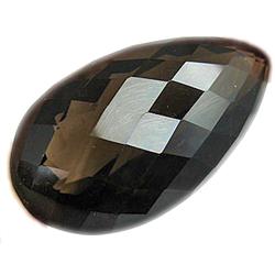 58ct RARE Fantastic Checkerboard Clean Smoky Quartz FLAWLESS RARE $2150 (GEM-8087A)