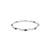 Image 1 : Genuine 2.01 ctw Ruby & Diamond Bracelet 14KT White Gold - REF-82R3P