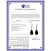 Image 2 : Genuine 10.20 ctw Garnet Earrings 14KT White Gold - REF-39P2H