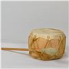 Image 1 : Cochiti Hide and Aspen Log Drum with Beater