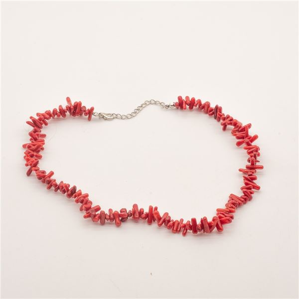 Red Branch Coral Necklace