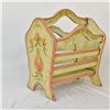 Image 4 : French Toile Painted Butler's Magazine Holder