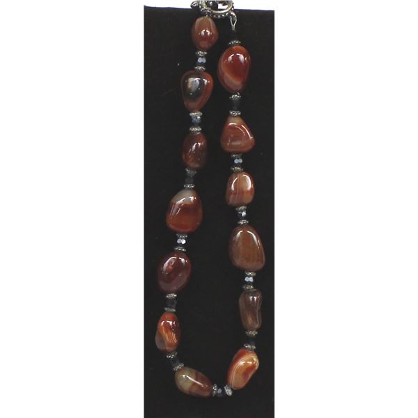 Polished Jasper Nugget Necklace, Kills Thunder