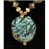 Image 2 : Hubei Chinese Turquoise & Bone Bead Necklace