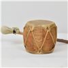 Image 2 : Native American Cochiti Hide & Log Drum w/ Beater