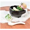 Image 1 : Mexican Glazed Pottery Salsa Bowl with Shaker