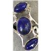 Image 2 : Sterling Silver & Lapis Ring, Size 8.5