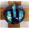 Image 2 : Hand Crafted Carved Wood Cross with Dichroic Cab