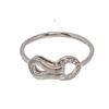 Image 1 : Cartier Silver Agrafe 18k Ring