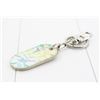 Image 1 : Louis Vuitton Silver-tone Metal White Multicolor Canvas Military Keyholder