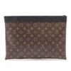 Image 2 : Louis Vuitton Brown Monogram Macassar Canvas Leather Discovery Clutch