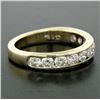 Image 8 : 14k Yellow Gold 1.05 ctw Round Diamond Band Ring