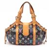 Image 2 : Louis Vuitton Black Multicolor Monogram Canvas Leather Theda GM Hobo Bag