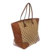 Image 2 : Gucci Brown GG Monogram Canvas and Leather Bree Tote Bag