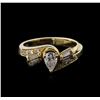 Image 2 : 0.65 ctw Diamond Ring - 14KT Yellow Gold