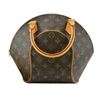 Image 1 : Louis Vuitton Brown Monogram Canvas Leather Ellipse PM Handbag