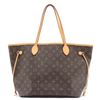 Image 1 : Louis Vuitton Brown Monogram Canvas Leather Neverfull MM Tote Bag